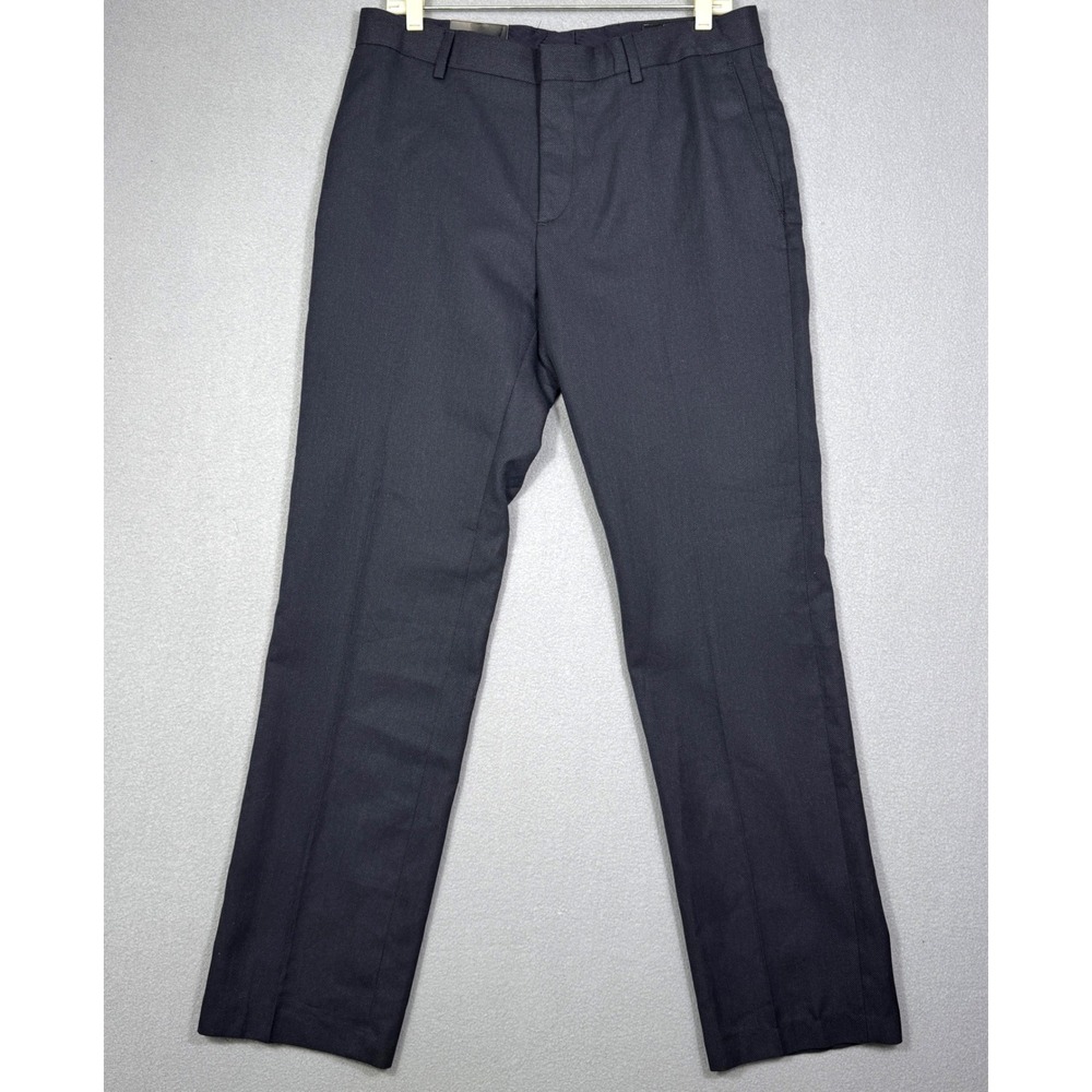Banana Republic Mens Dress‎ Pants 33x32 Tailored Slim Navy Blue Textured NWT